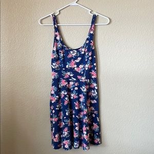 Navy floral dress